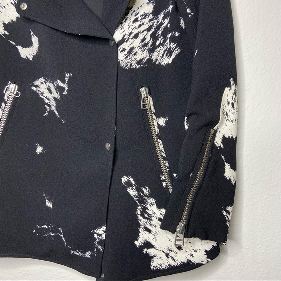 Aritzia Wilfred Mayet Double Breasted Blazer Jacket Black & White - Picture 5 of 8